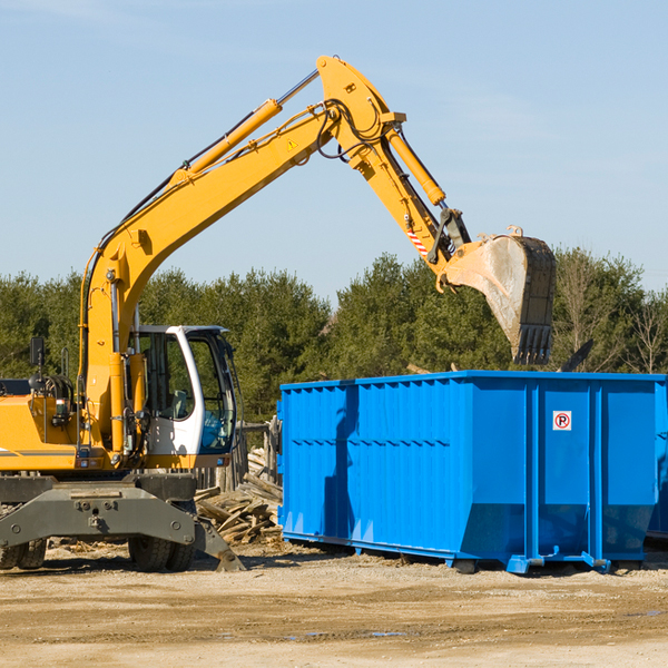 can i choose the location where the residential dumpster will be placed in District